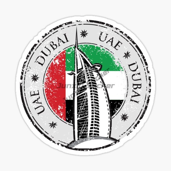Car Accessories In Dubai - Emblem dan Lencana Bendera Nasional Dubai