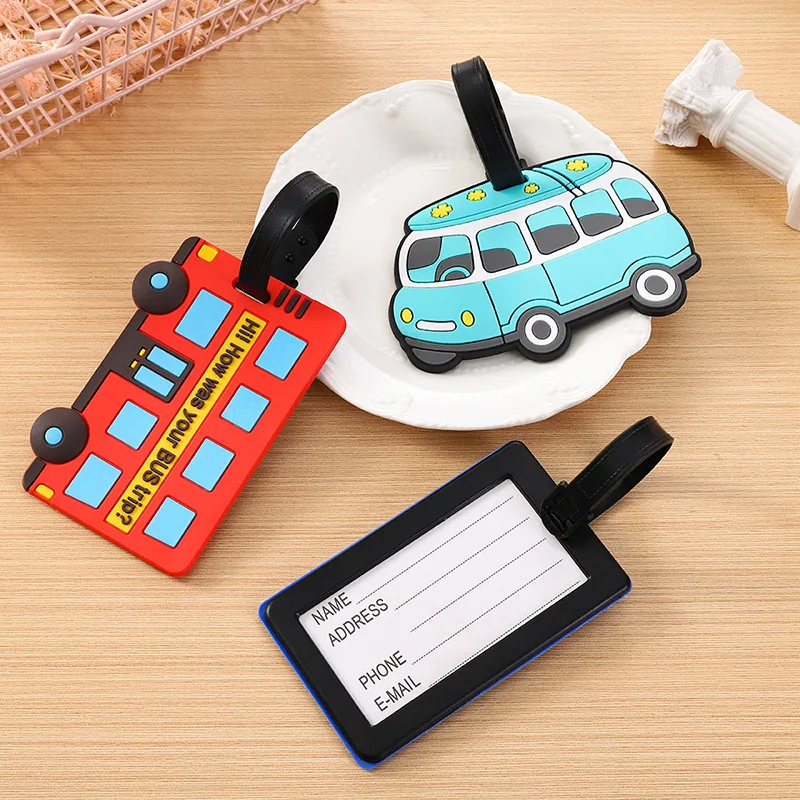Car Accessories Name - Tag bagasi silikon mobil kartun lucu