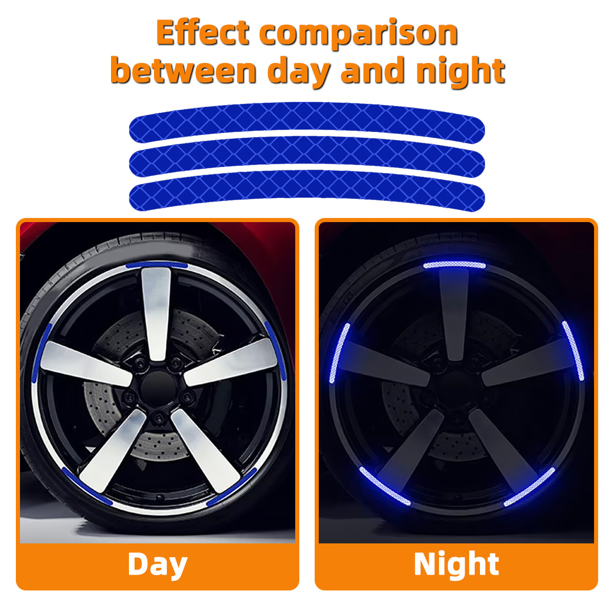 Stiker Reflektif Hub Roda Mobi - Car Accessories For Night Driving ulasan dan harga